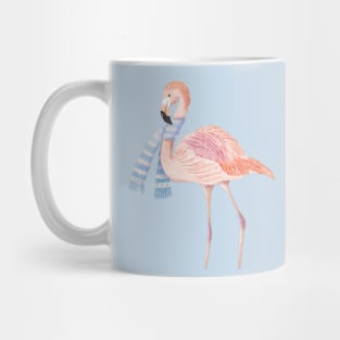 Flamingo in winter Mug